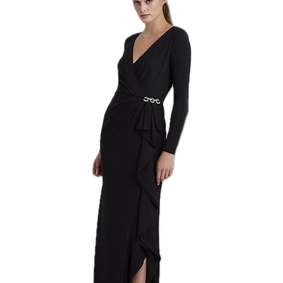 Ralph Lauren NWT Black Evening Gown - Picture 6 of 8